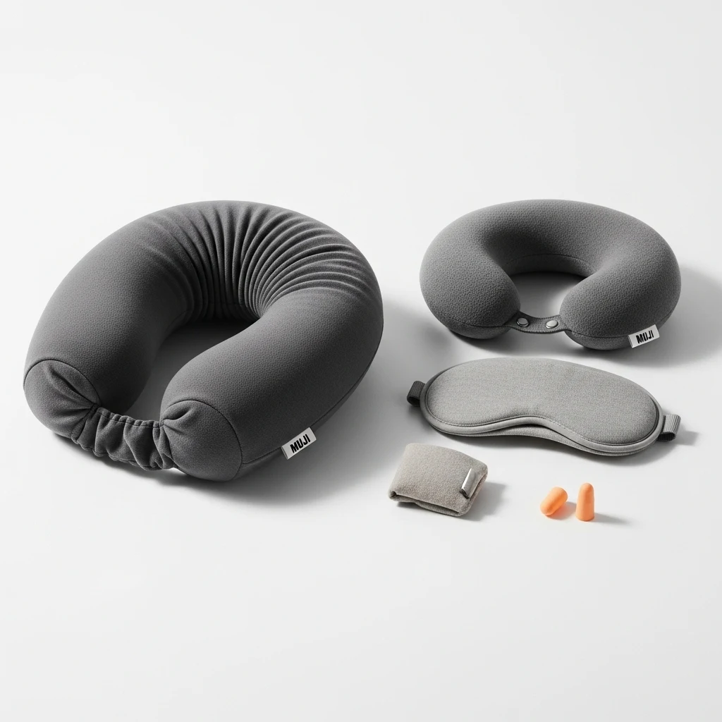 MUJI arm pillow travel image 3