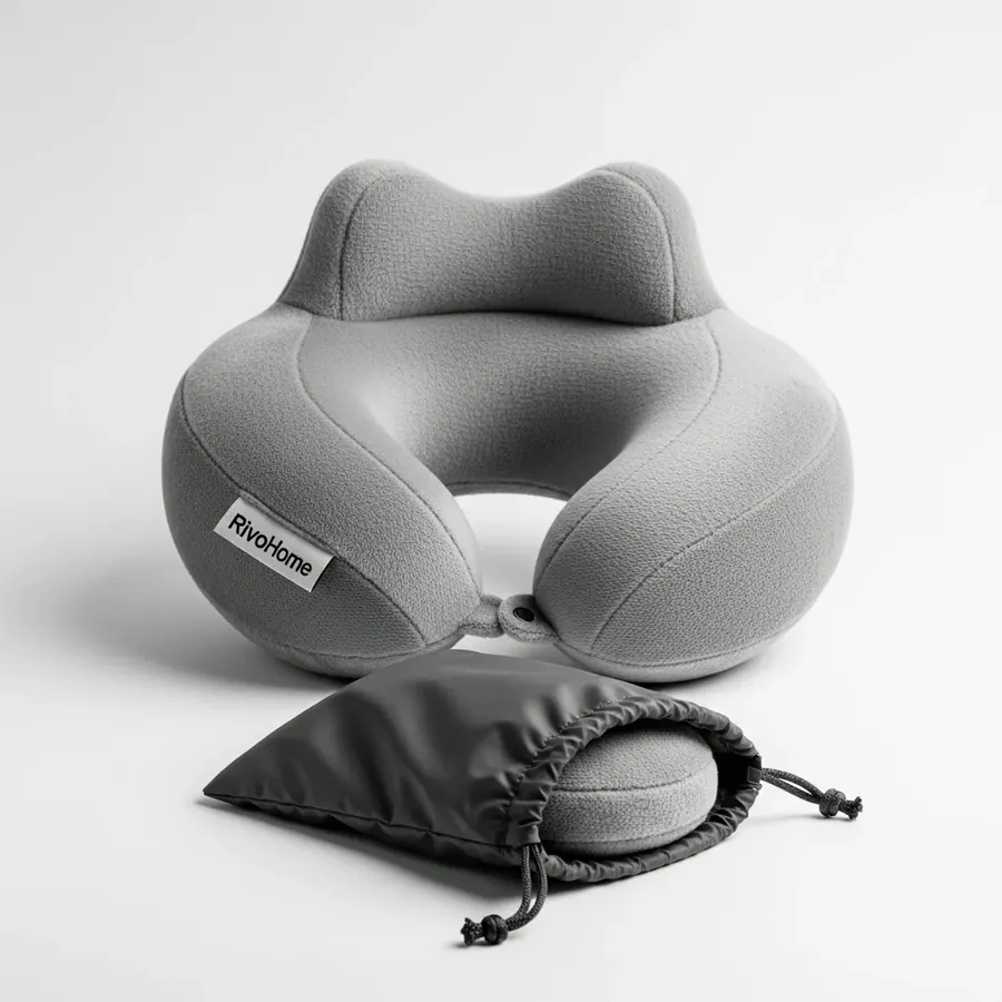 RivoHome travel neck pillow image 2