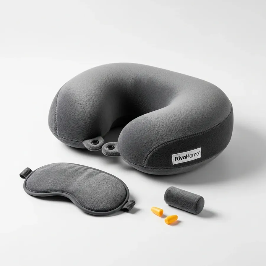 RivoHome travel neck pillow image 3