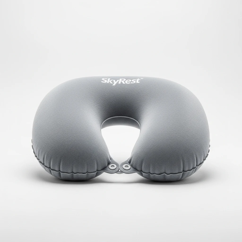 SkyRest inflatable airplane pillow image 2