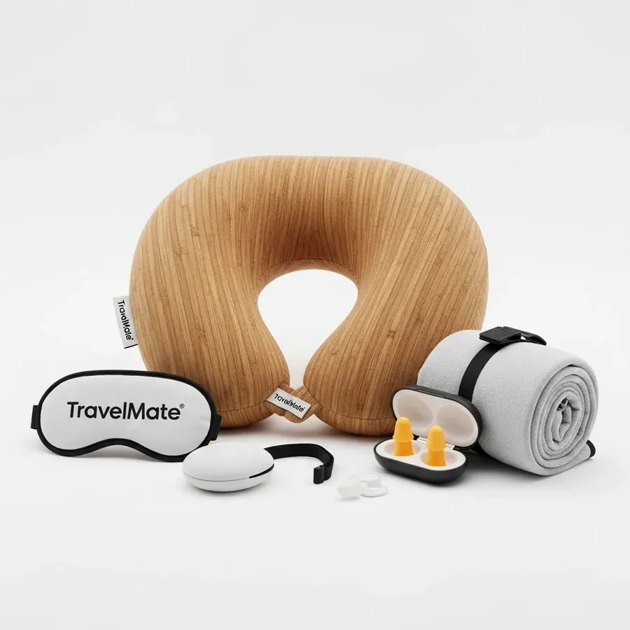 TravelMate bamboo neck pillow