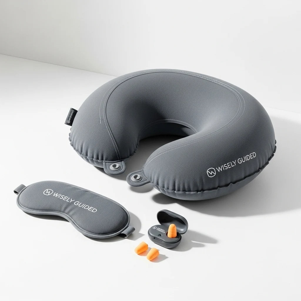 Wisely Guided inflatable neck pillow