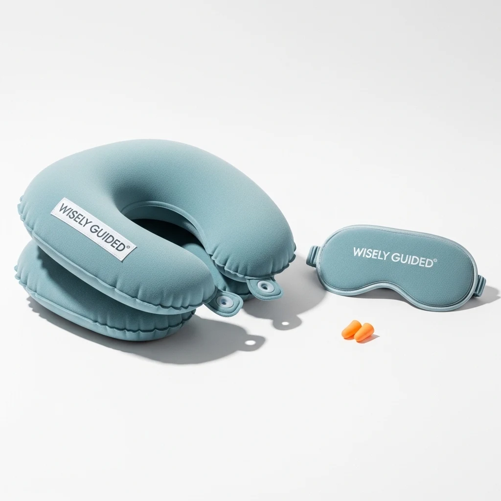 Wisely Guided inflatable neck pillow image 2