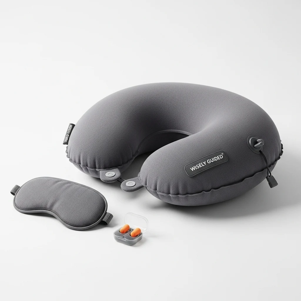 Wisely Guided inflatable neck pillow image 3